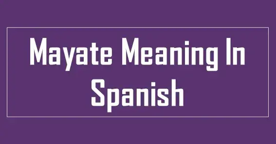 What Does Mayate Meaning In Spanish