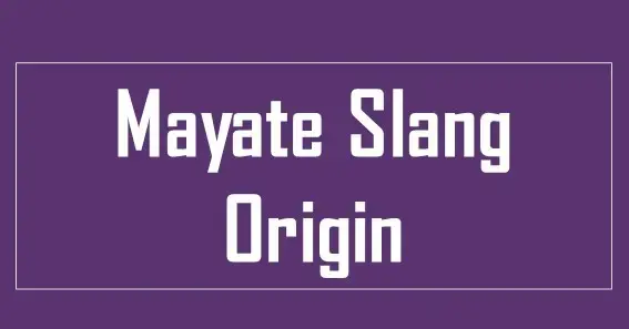 Mayate Slang Origin